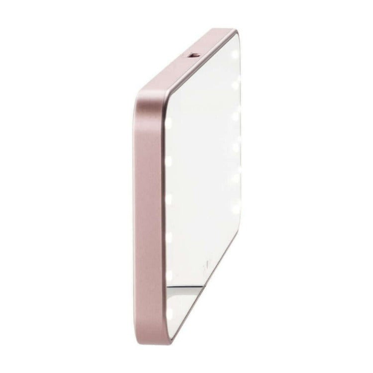 Glamcor RIKI LOVES RIKI RIKI CUTIE Portable Lighted Makeup Mirror (Rose Gold)