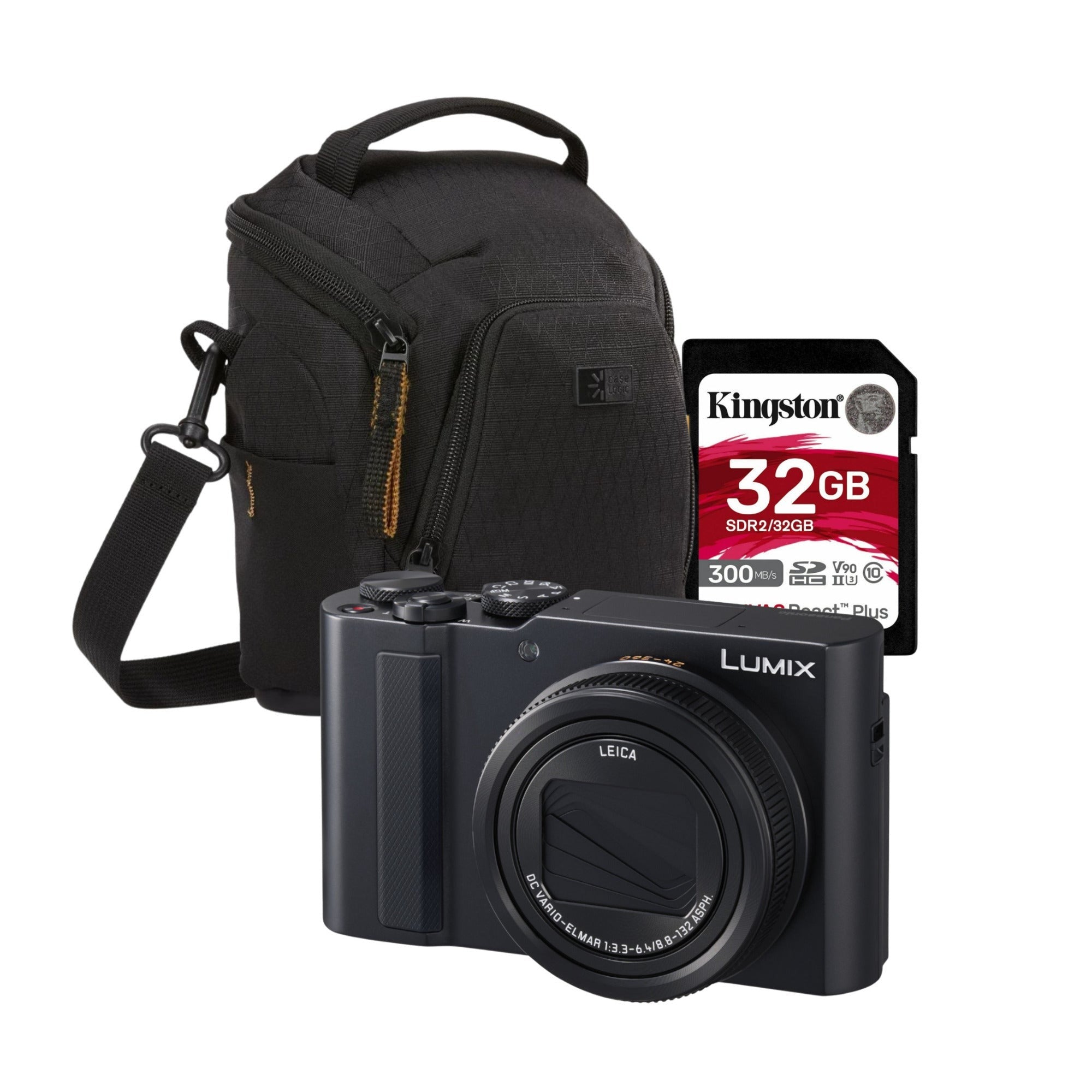 LUMIX ZS300 Compact Point and Shoot 4K Digital Camera (Black) with Accessories