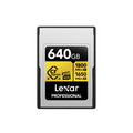 Lexar 640GB Professional GOLD CFexpress 4.0 Type A Memory Card