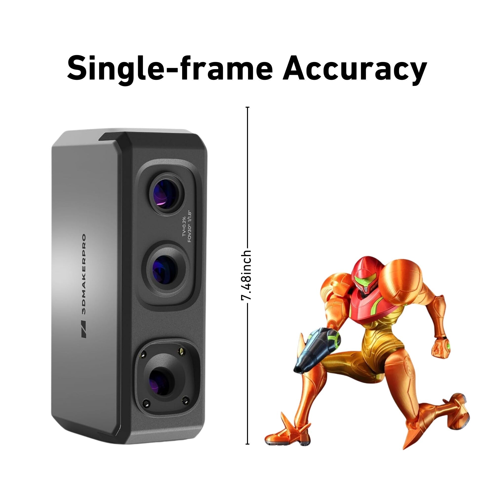 Seal Lite 3D Scanner with Weatherproof Tan Hard Case with 18 x 14 x 7-Inch Customizable Foam Bundle
