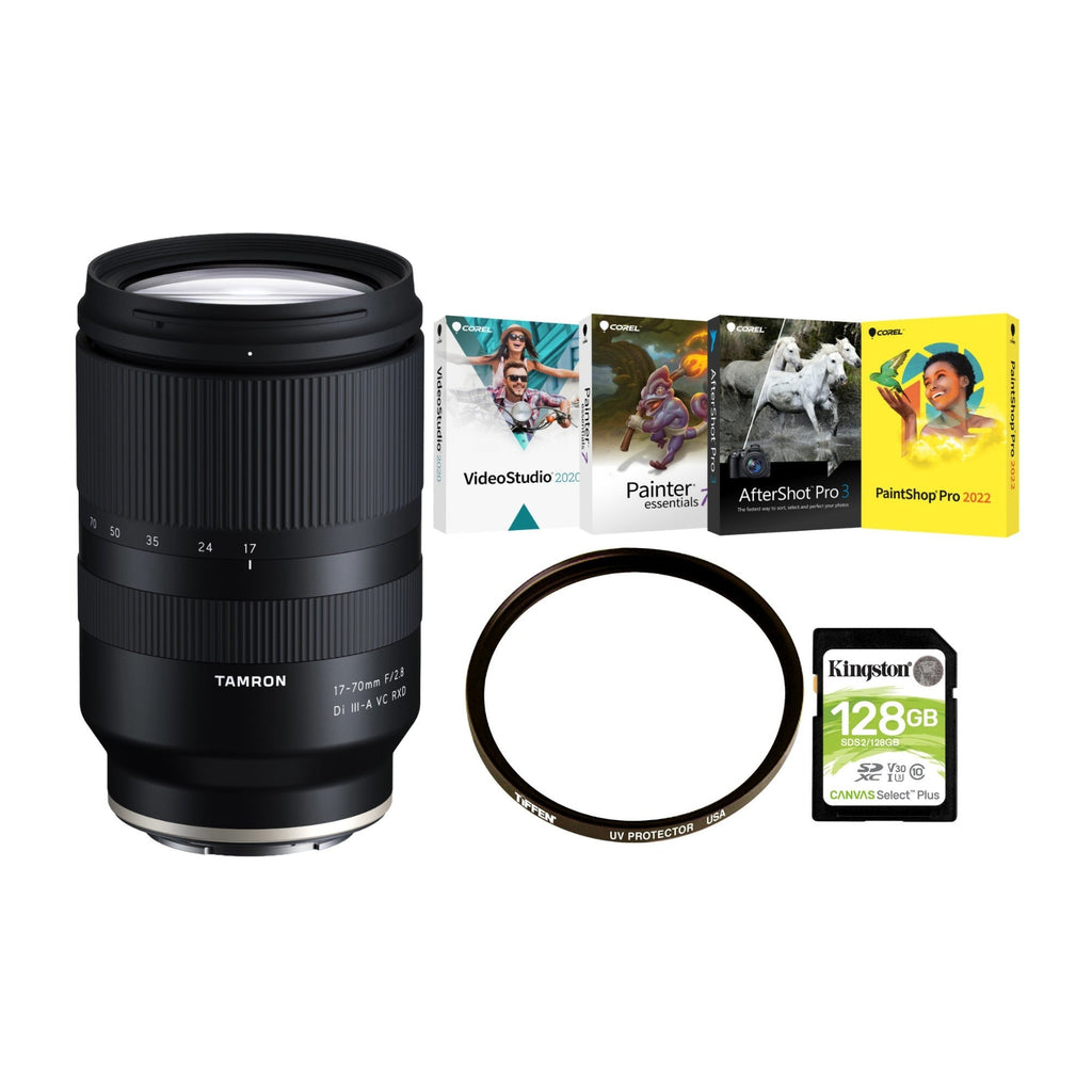 Tamron 17-70mm F/2.8 Di III-A RXD Lens (Sony E-Mount) with Accessories Bundle
