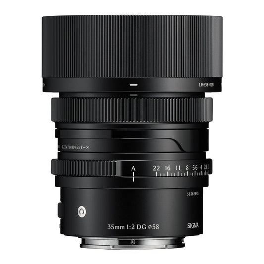 Sigma 35mm F2 DG Full-Frame Contemporary Lens with Manual Aperture Ring (Black, Sony E Mount)