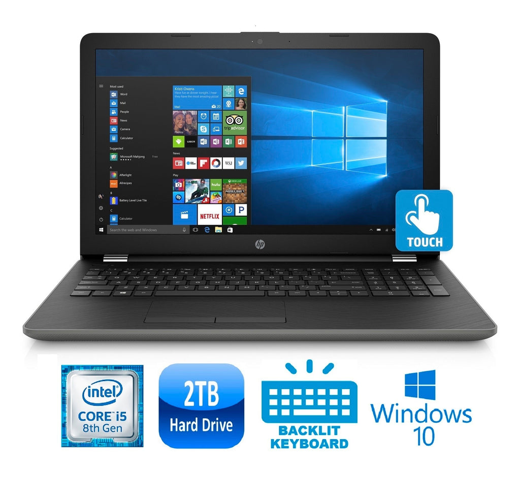 HP 15-bs168 Laptop, 15.6" Touch, Intel Core i5-8250U, 2TB HDD (Certified Refurbished)