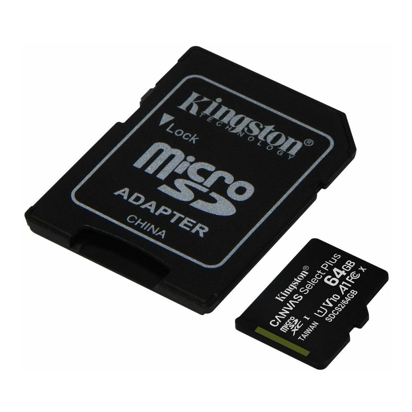 Kingston Canvas Select Plus 64GB UHS-I microSDXC Memory Card with SD Adapter