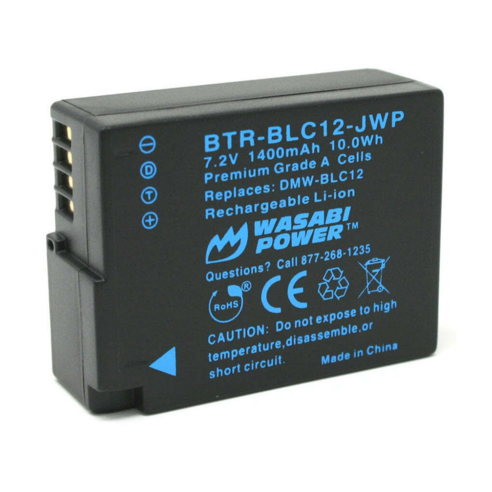 Wasabi Power Battery with Premium Grade A Cells for Panasonic DMW-BLC12 Battery
