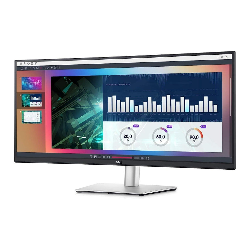 Dell P3421W Monitor, 34" Curved Ultrawide WQHD, USB-C (Certified Refurbished)