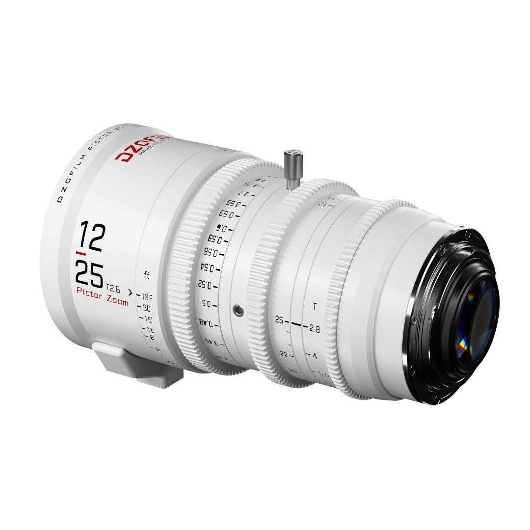 DZOFilm Pictor Zoom 12-25mm T2.8 Super 35 Parfocal Lens (PL and EF Mounts, White)