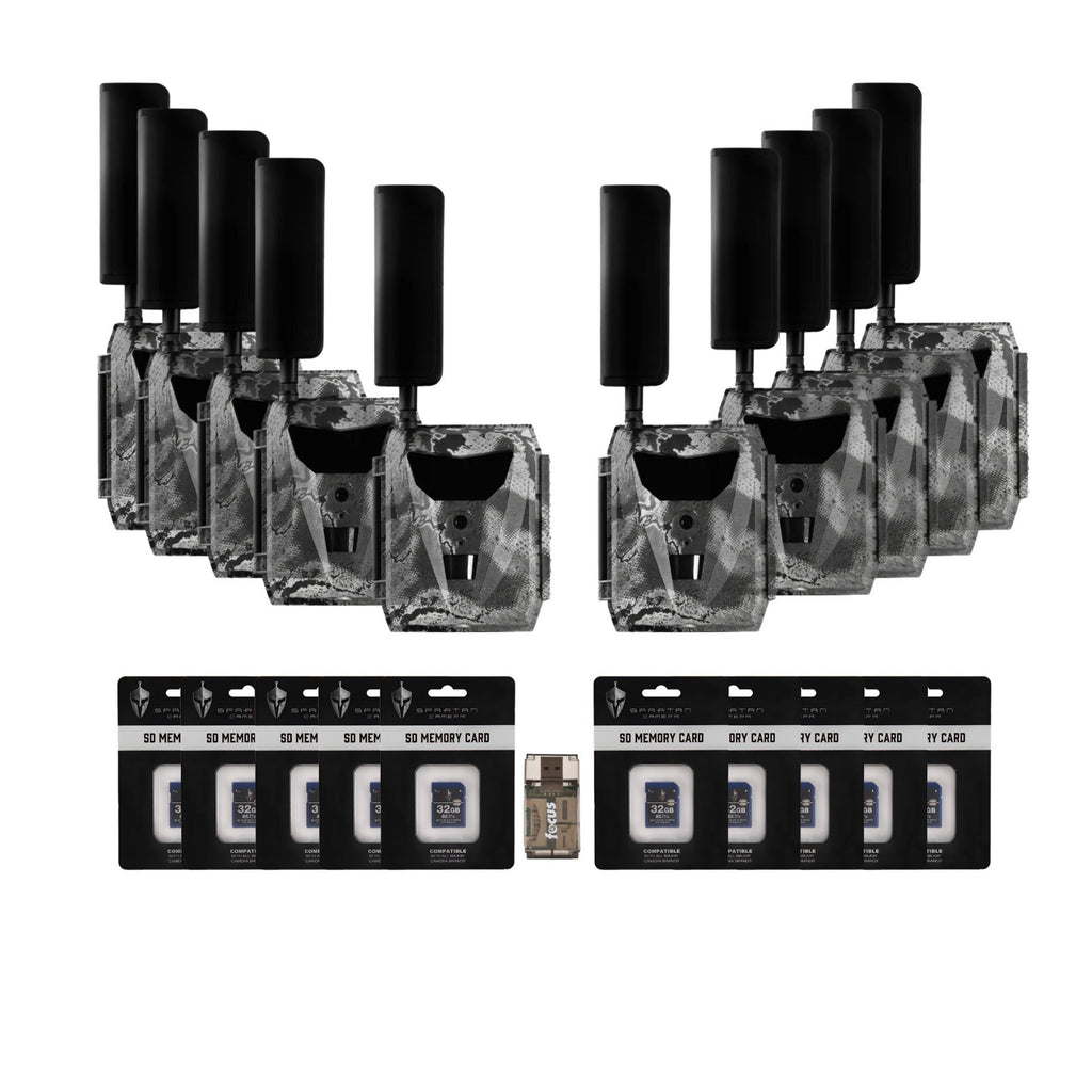 Spartan GoLive 4G/LTE 1080p Trail Camera (Verizon, 10 Pack) Bundle