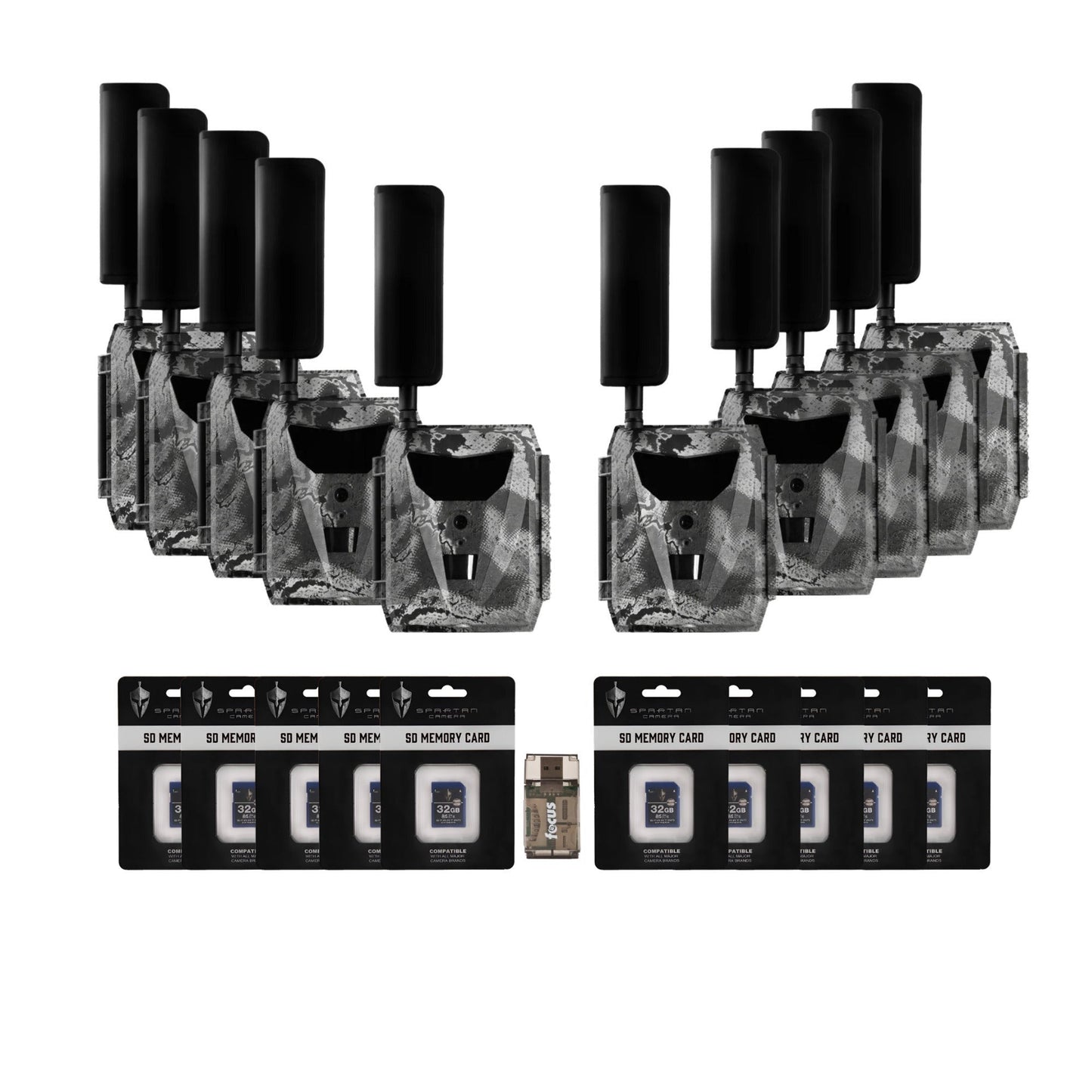 Spartan GoLive 4G/LTE 1080p Trail Camera (Verizon, 10 Pack) Bundle