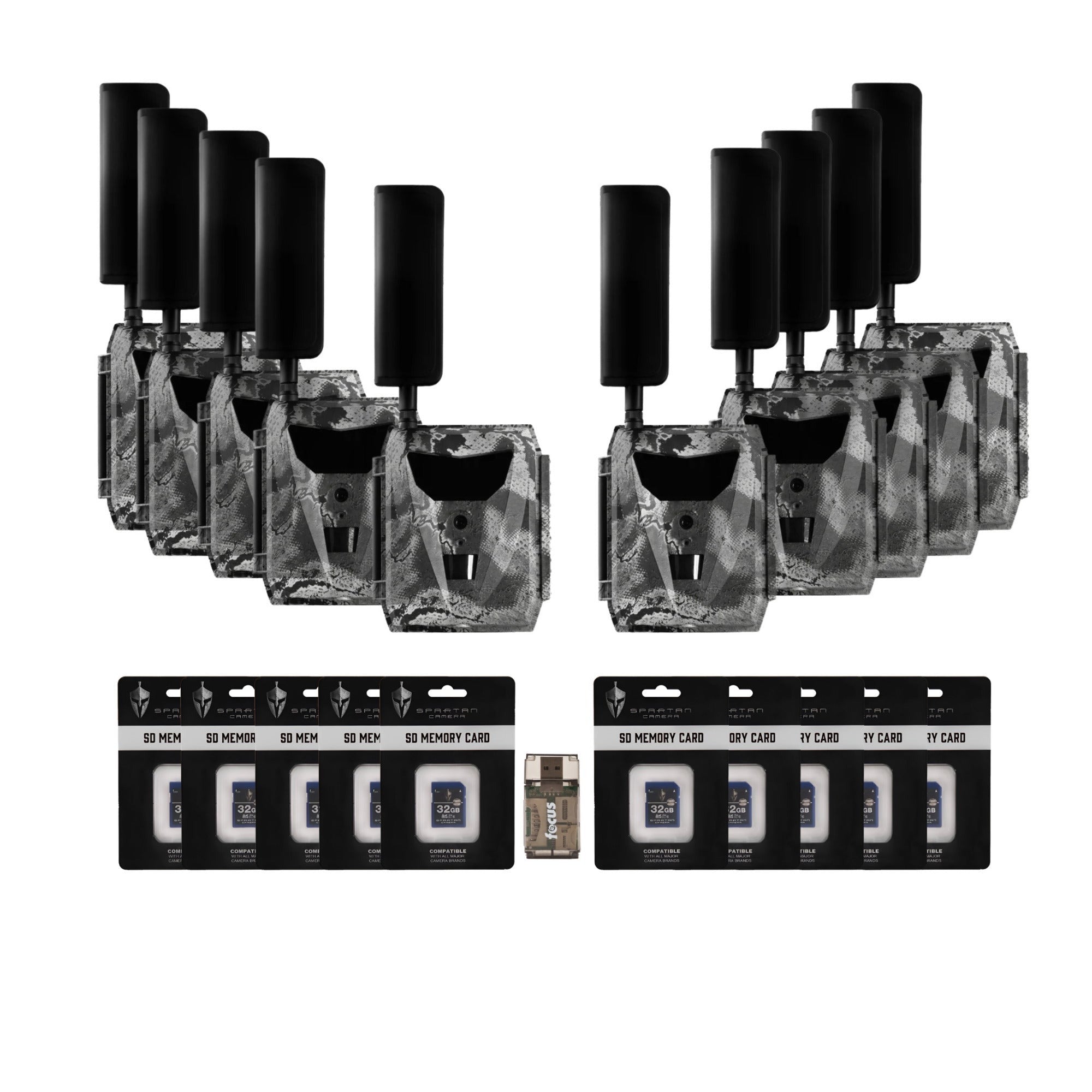 Spartan GoLive 4G/LTE 1080p Trail Camera (Verizon, 10 Pack) Bundle