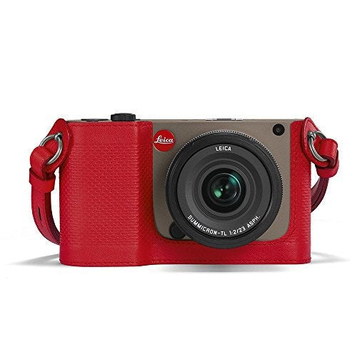 Leica TL Mirrorless Digital Camera Leather Protector Case (Red)