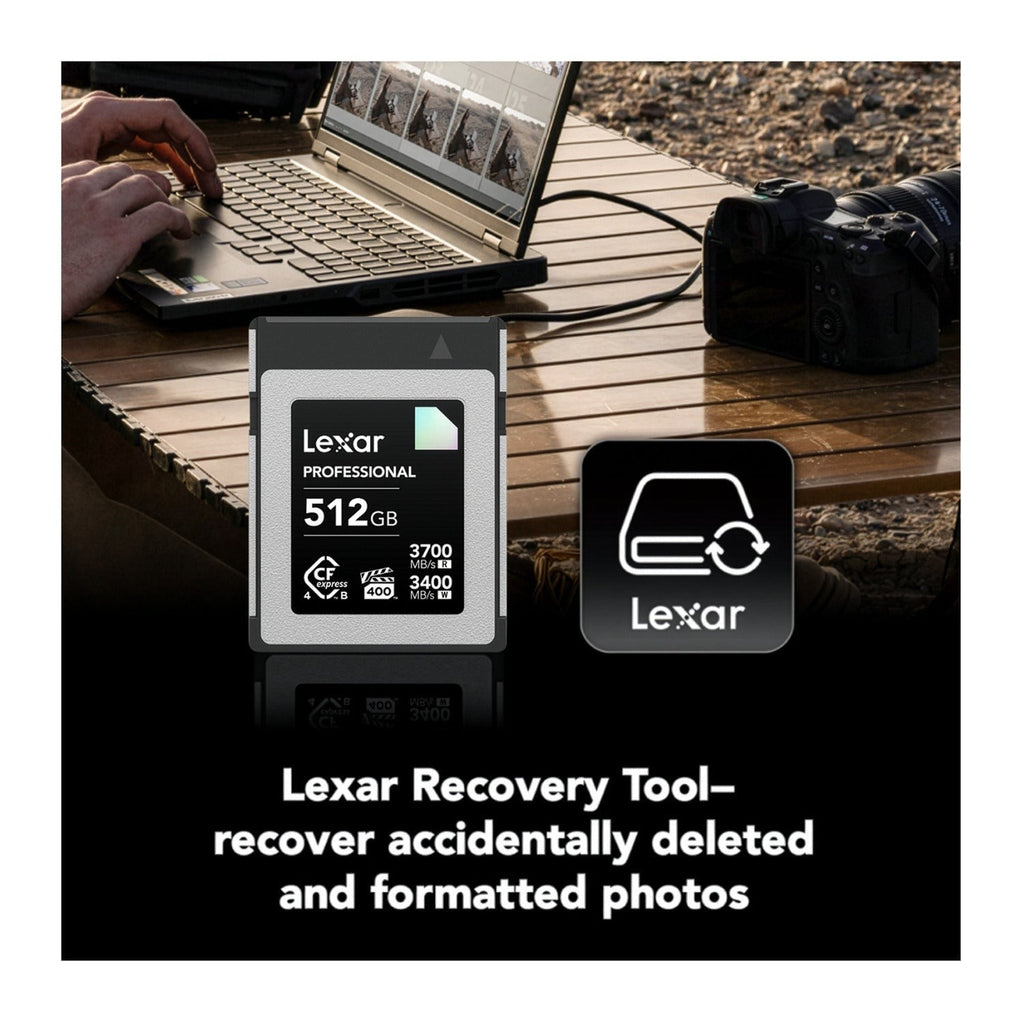 Lexar Professional DIAMOND 512GB CFexpress 4.0 Type-B Memory Card for 8K Video