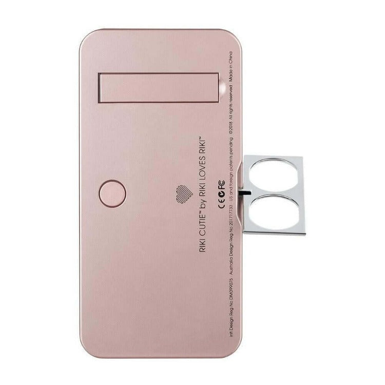 Glamcor RIKI LOVES RIKI RIKI CUTIE Portable Lighted Makeup Mirror (Rose Gold)