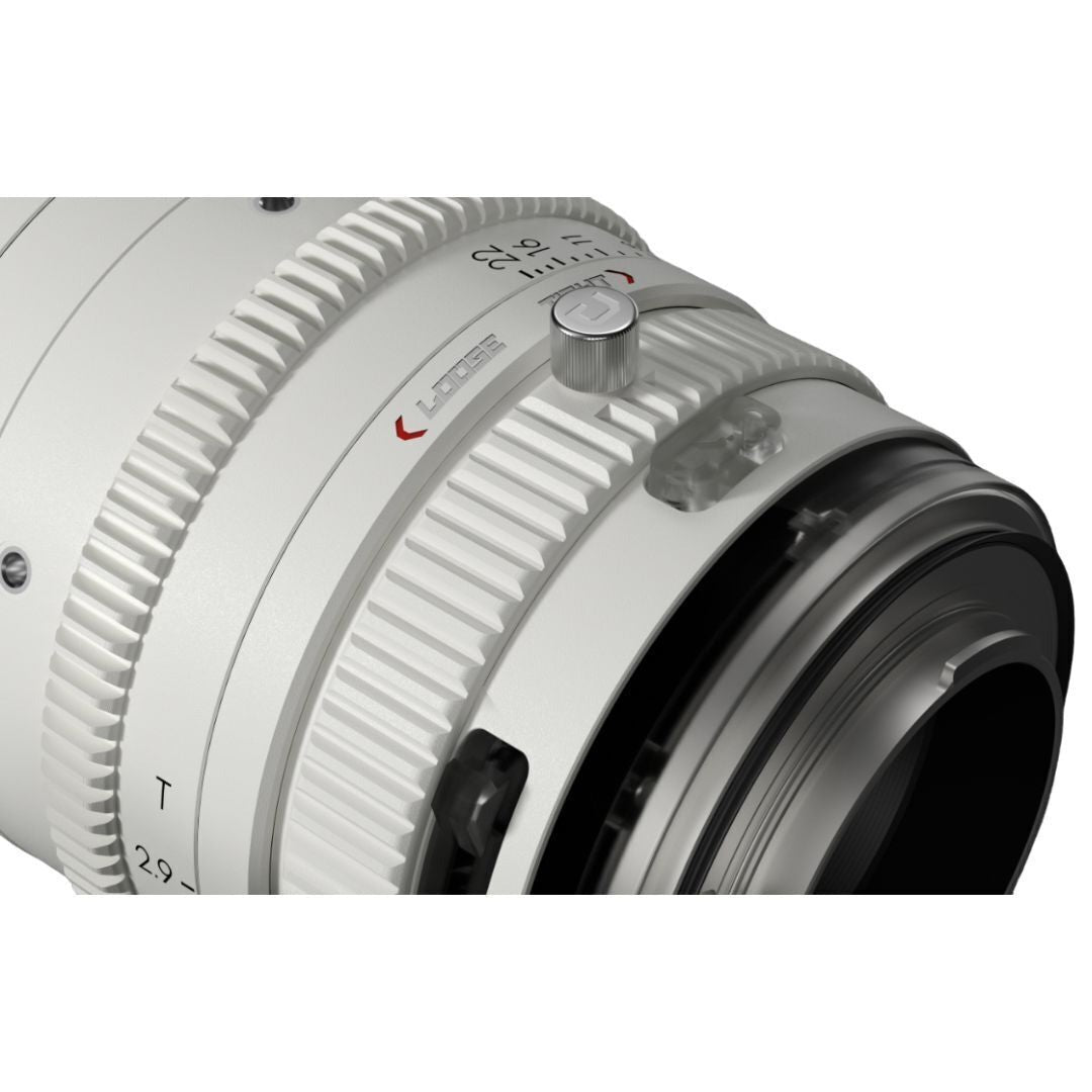 DZOFilm Catta FF 35 to 80mm T2.9 Cine Zoom Lens for Sony E Camera with Parfocal Design (White)
