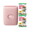 Fujifilm Instax Mini Link2 Smartphone Printer (Pink) and Film Pack (40 Sheets)