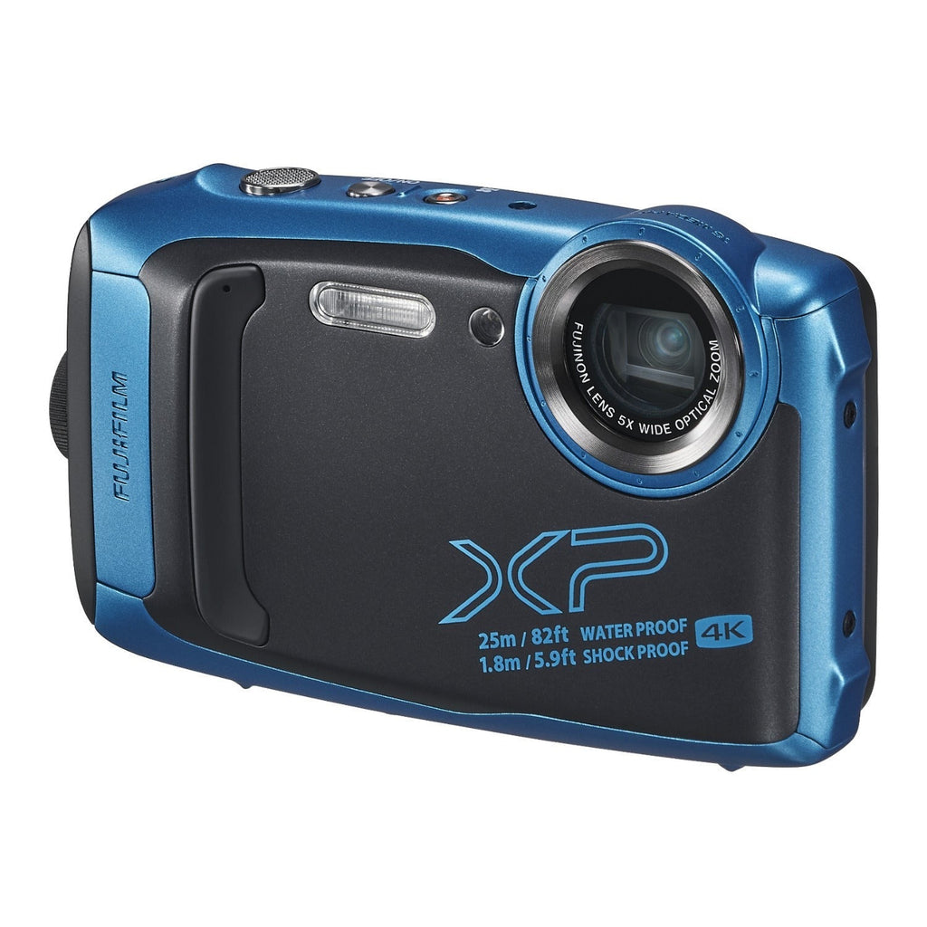 Fujifilm FinePix XP140 Digital Camera with 16GB SD Card (Sky Blue) (Certified Refurbished)