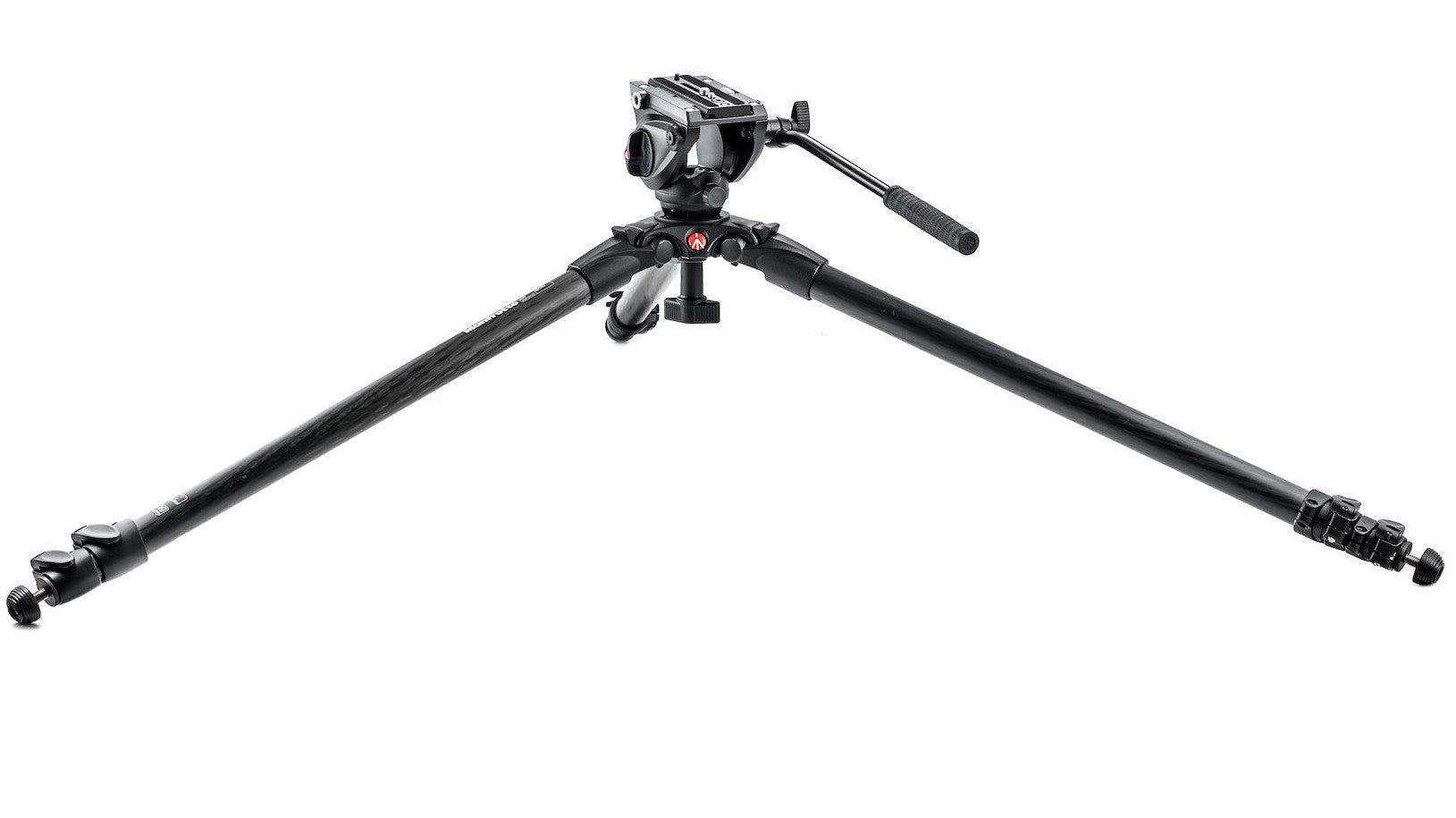 Manfrotto 500 Fluid Head and 535 3 Section Tripod With Carrying Bag