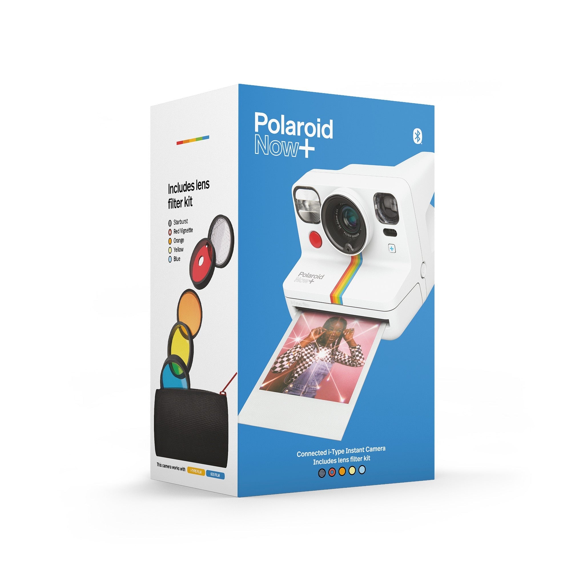 Polaroid NOW+ Instant Film Camera (White)