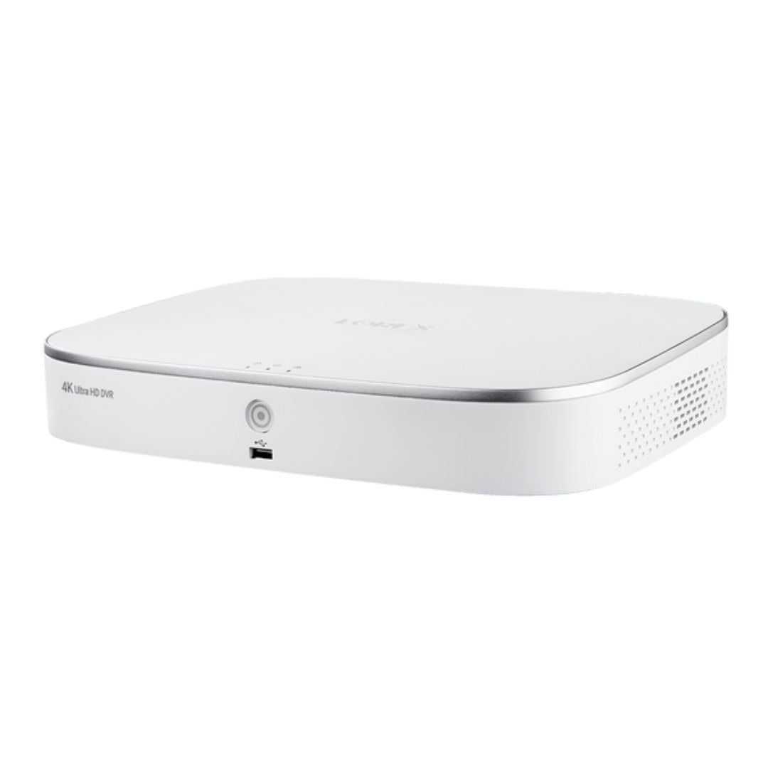 Lorex D841 Series 4K UHD DVR, 8-Channel, Advanced Motion Detection (White) (Certified Refurbished)