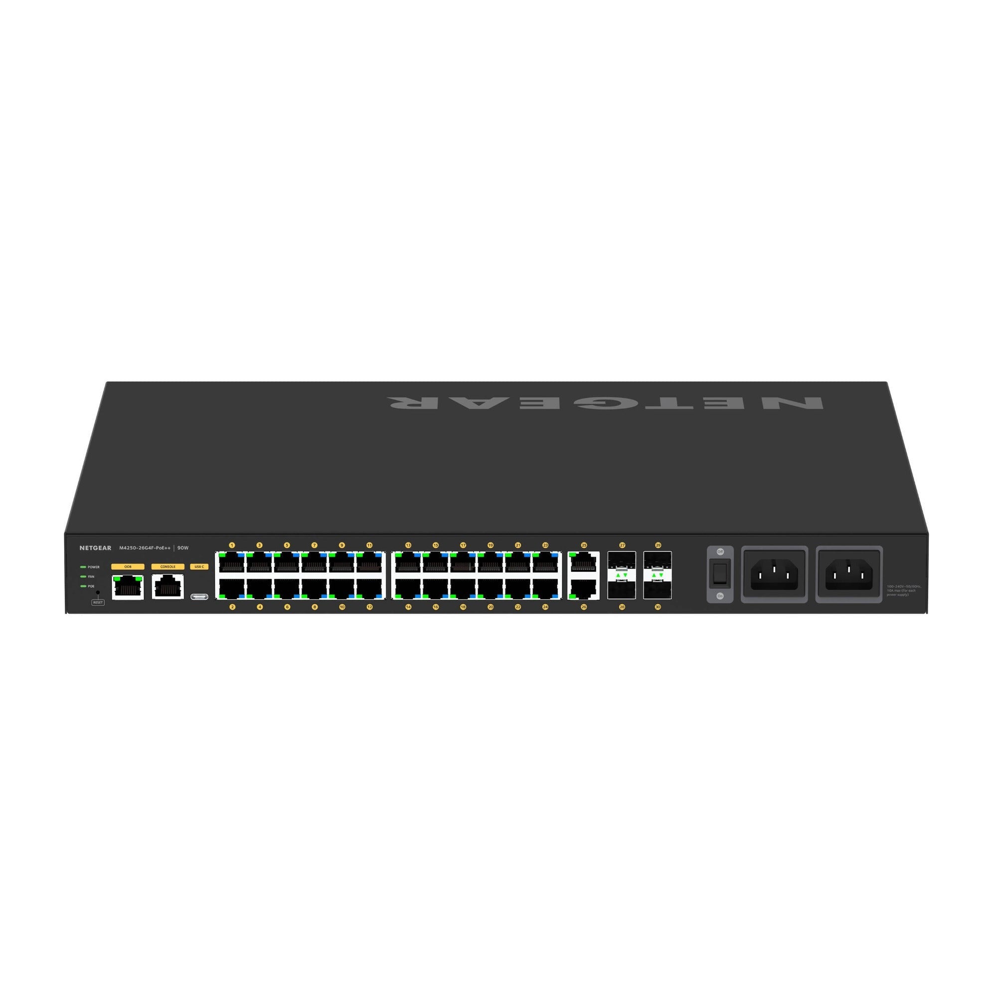 Netgear AV Line M4250 GSM4230UP 24-Port PoE++ Compliant Managed Network Switch