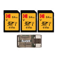 Kodak 64GB Class 10 UHS-I U1 SDXC Memory Card Bundle