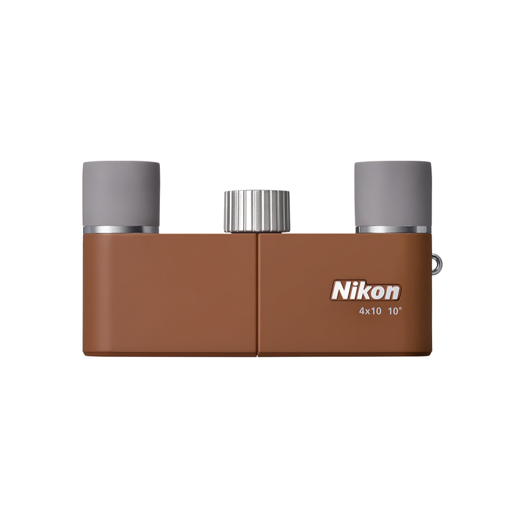 Nikon 4x10D CF Pocket Binoculars (Amber Brown) with Shoulder Bag Bundle