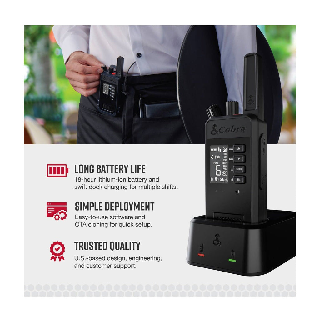 Cobra Performa 450 6-Channel Waterproof Business Two-Way Radios (6-Pack)