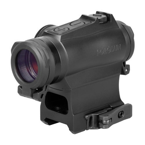 HOLOSUN HS515GM Black Anodized 1x 20mm 2/65 MOA Red Circle with Dot Reticle