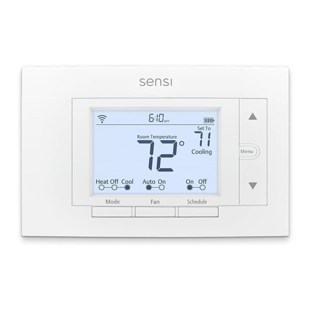Sensi ST55 Smart Wi-Fi Thermostat - Easy DIY, Works with Alexa (White)