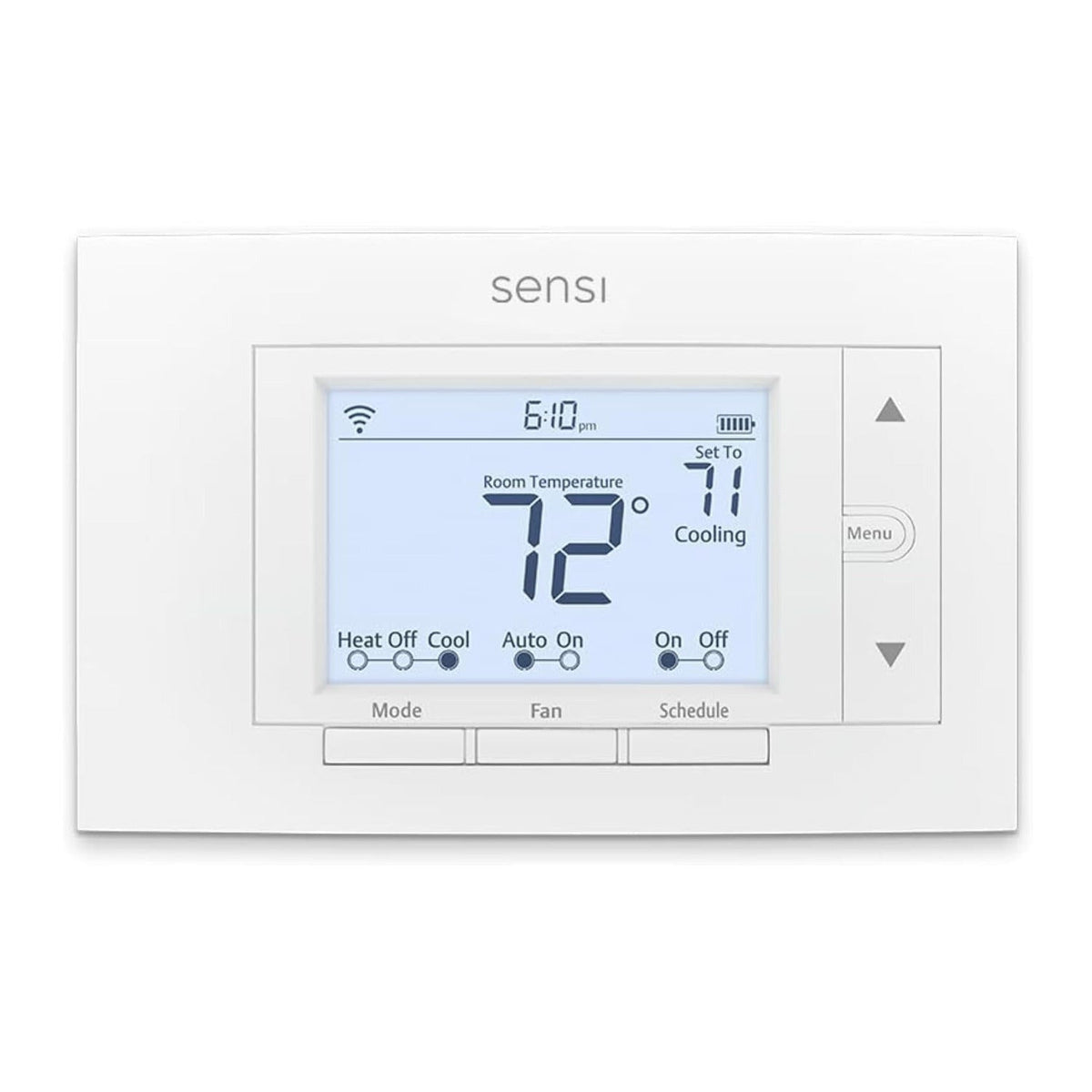 Sensi ST55 Smart Wi-Fi Thermostat - Easy DIY, Works with Alexa (White)