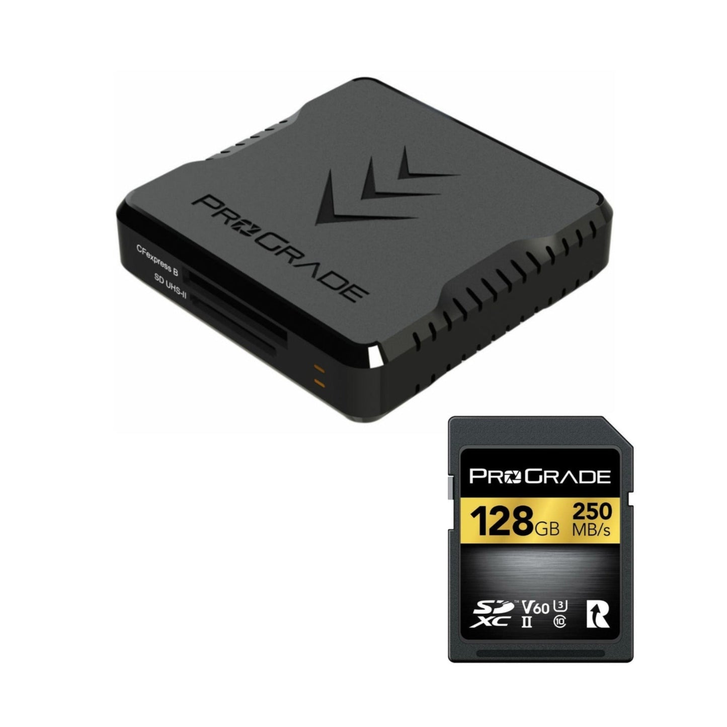 ProGrade Digital 128GB UHS-II microSDXC Memory Card with CFexpress Type B and Dual-Slot Card Reader