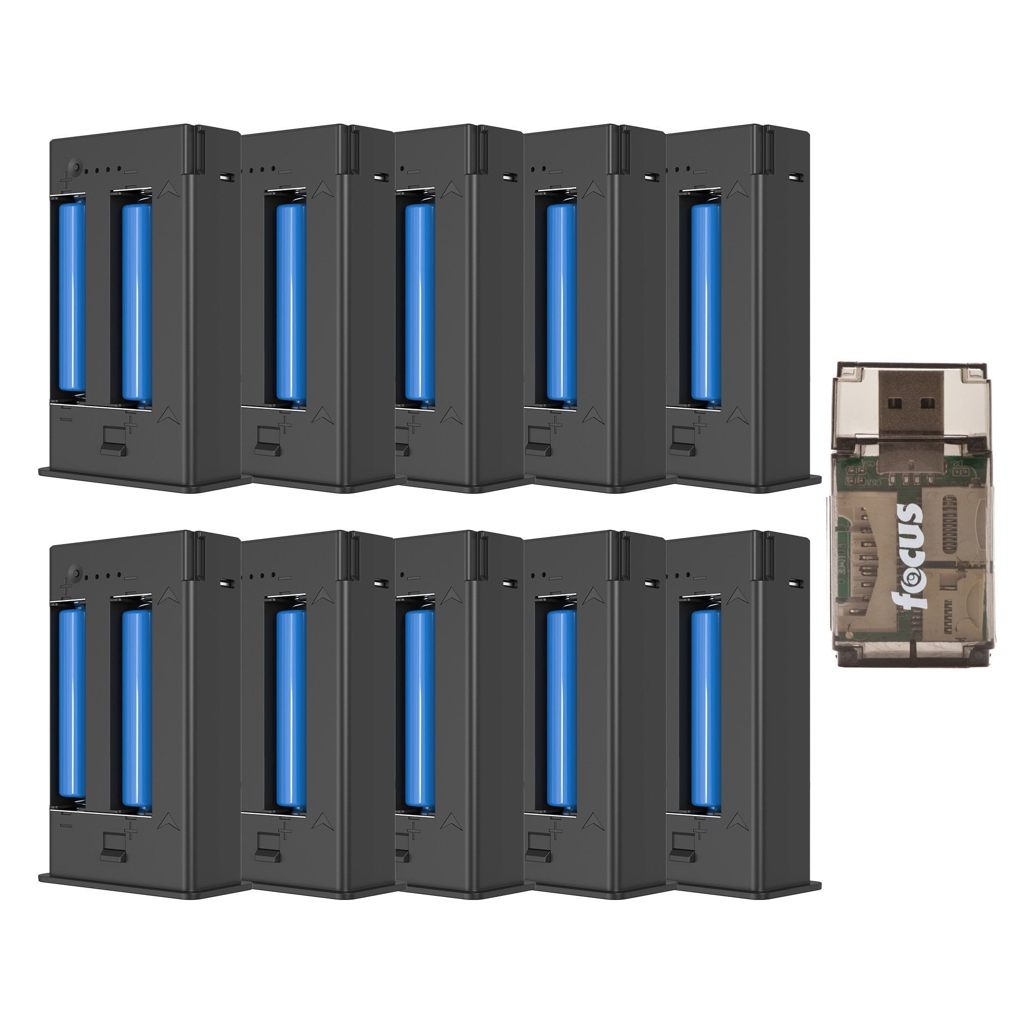 Yellowstone Y2 Power Charging Accessory (10 Pack) Bundle with Card Reader