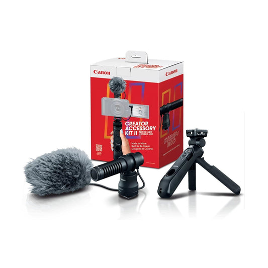 Canon Creator Accessory Kit II HG-200BTR Tripod Grip with Stereo Microphone and BR-E2 Remote (Black)