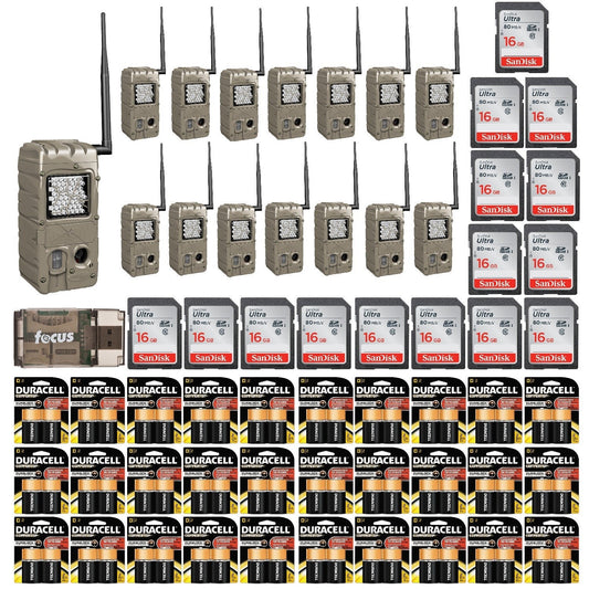 Cuddeback 20MP G Powerhouse Black Flash CuddeLink Trail Cam & Accessories (15x)