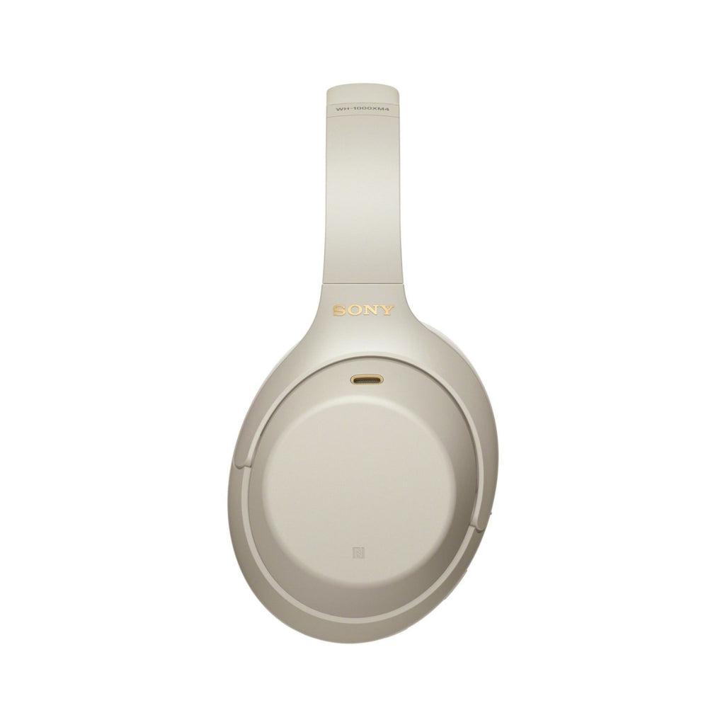 Sony WH-1000XM4 Wireless Headphones (Silver) with Oclip Clamp-On Light Bundle