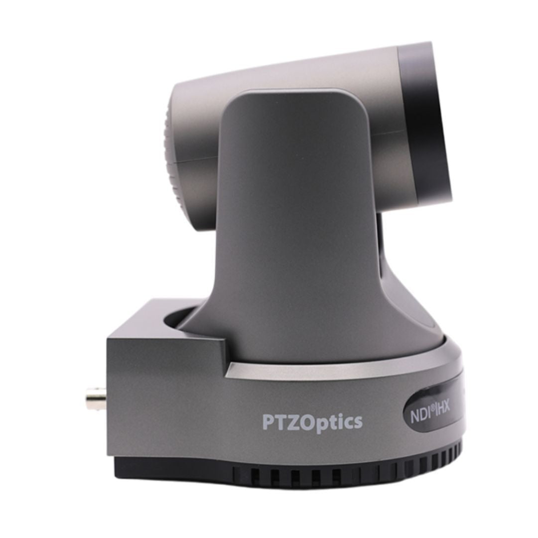 PTZOptics Move 4K PTZ Camera with NDI HX3, 12X Optical Zoom Range, and In-Built Auto Tracking (Gray)