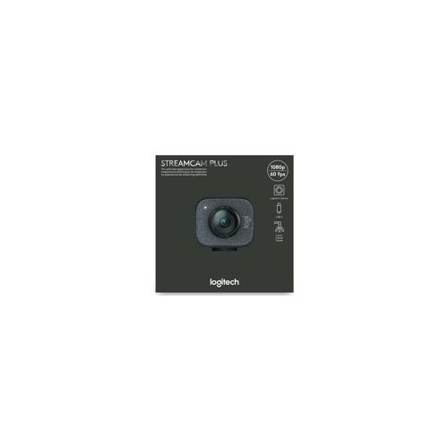 Logitech StreamCam Plus Webcam with Tripod (Graphite), USB Hub, and Ring Light