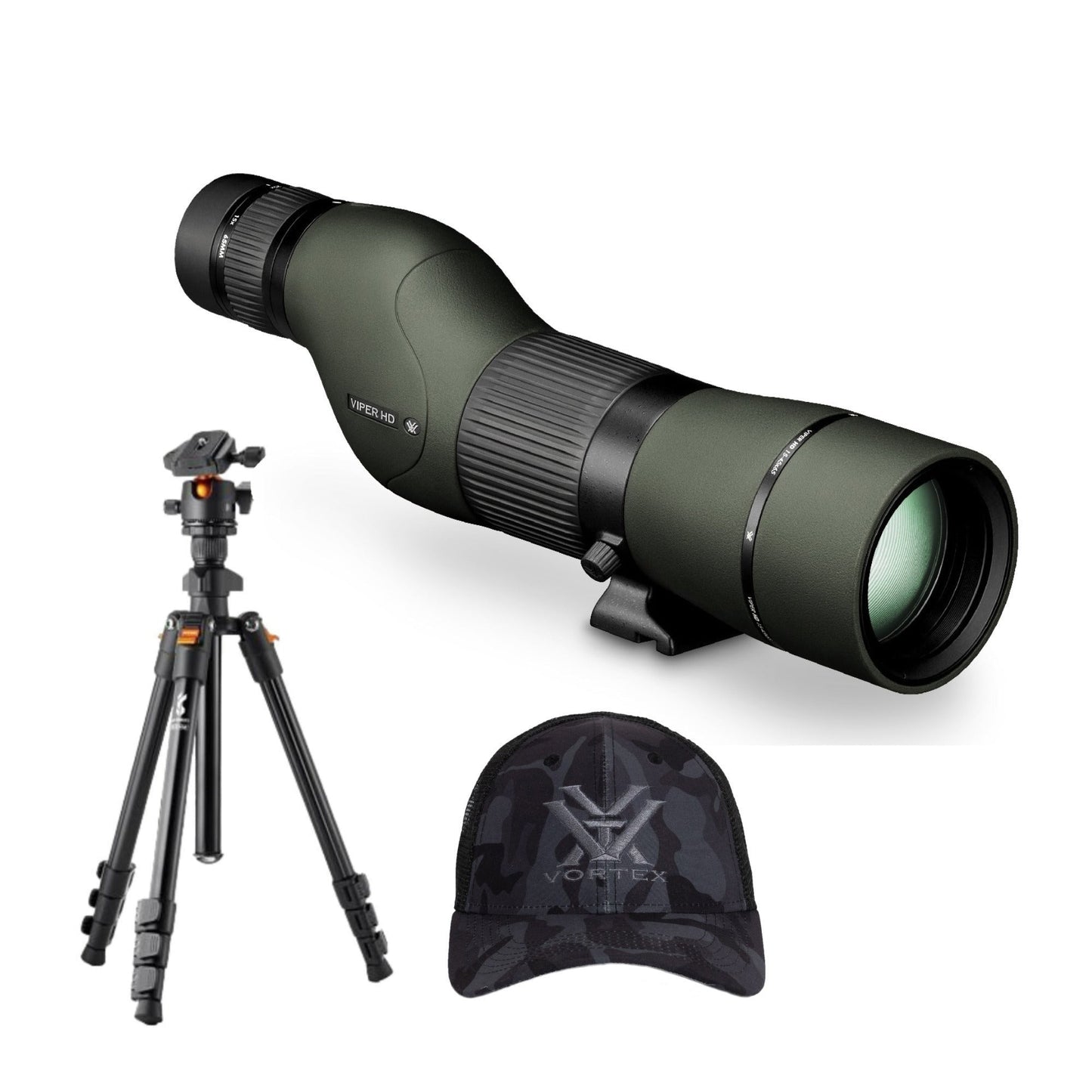 Vortex Viper HD 15-45x65 Spotting Scope (Straight) with Tripod and Hat