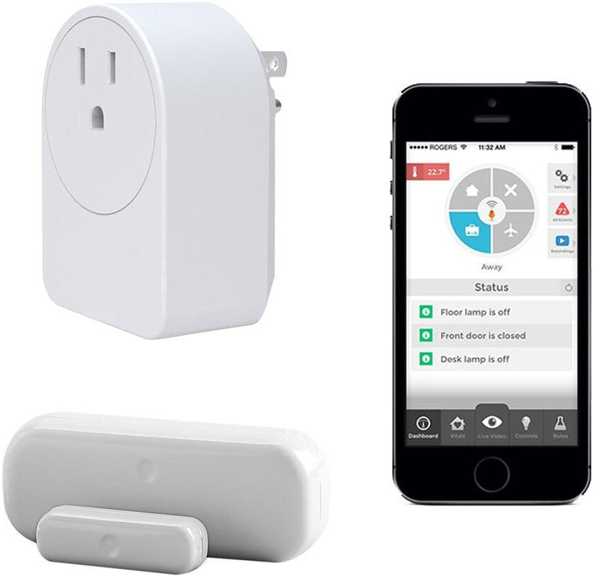 iControl Networks Piper Classic All-in-One WiFi Security System Bundle (4-Piece)
