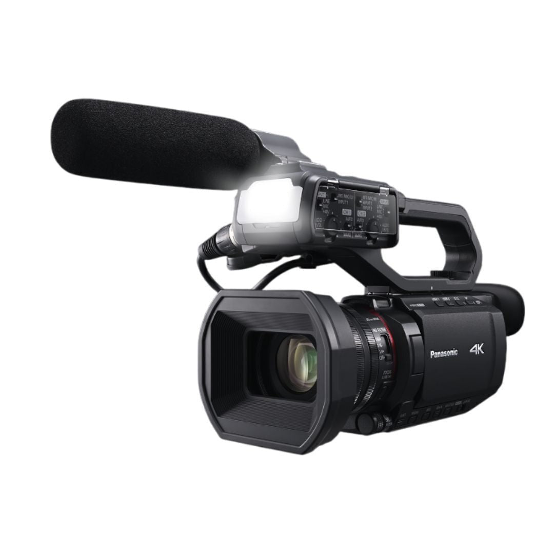 Panasonic X2100 4K 60p Portable Director's Camcorder with Two 128GB V60 UHS-II SD Card