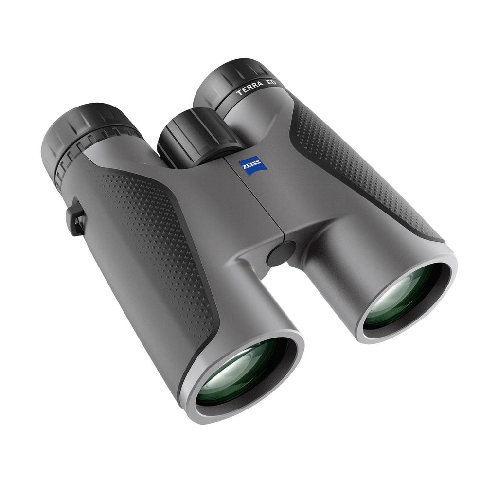 Zeiss Terra ED 10x42 Binoculars (Gray) Bundle with Lens Care Kit