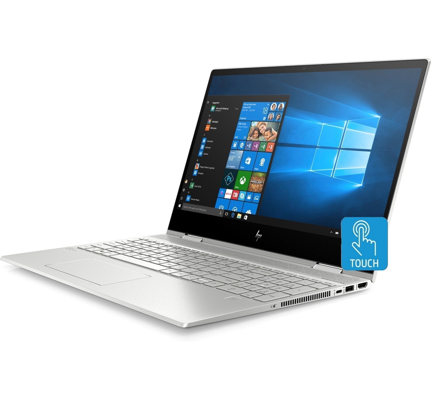 HP Envy x360 15.6" Convertible Laptop, Intel Core i5-10210U, 8GB RAM, 256GB SSD + 16GB Intel Optane (Certified Refurbished)