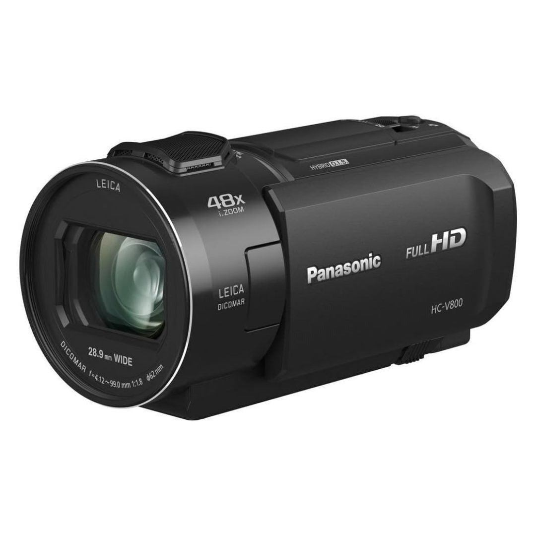 Panasonic HC-V800K HD Camcorder, Leica DICOMAR 25-600mm Zoom (Black) (Certified Refurbished)