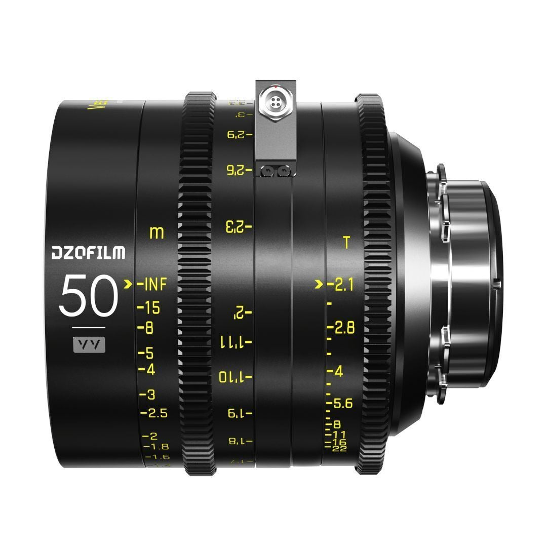 DZOFilm VESPID Cyber Full Frame 50mm T2.1 Prime Lens with Real-Time Transmission (PL and EF Mounts)