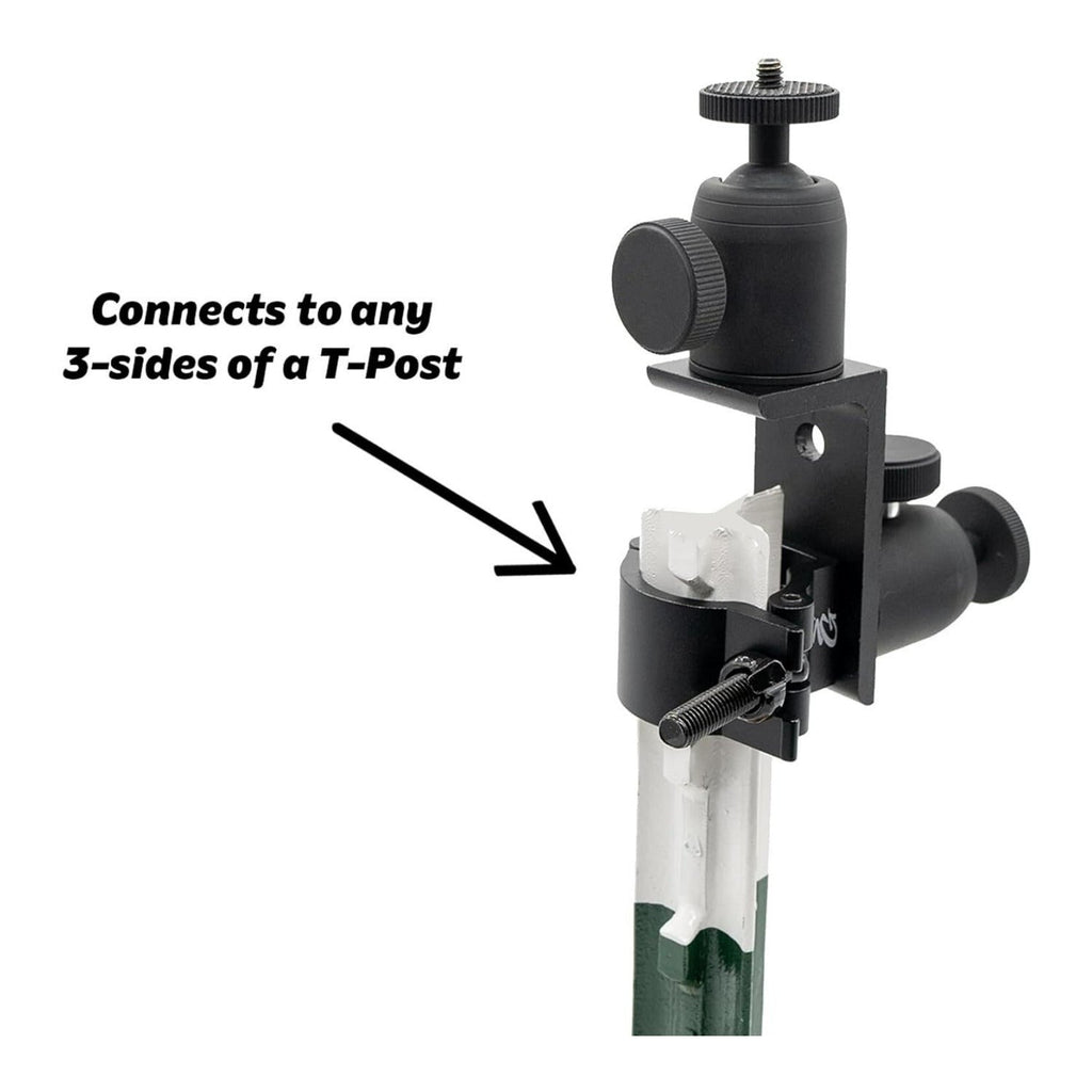 Slow Glow Maverick 2 Double Ballhead T-Post Mount and Card Reader Bundle
