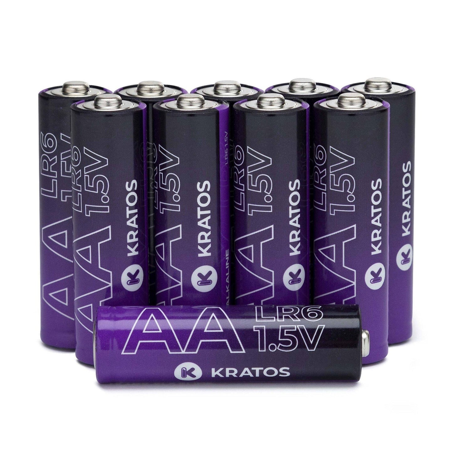 Kratos Power High-Performance Ultra Alkaline AA Batteries (10-Pack)