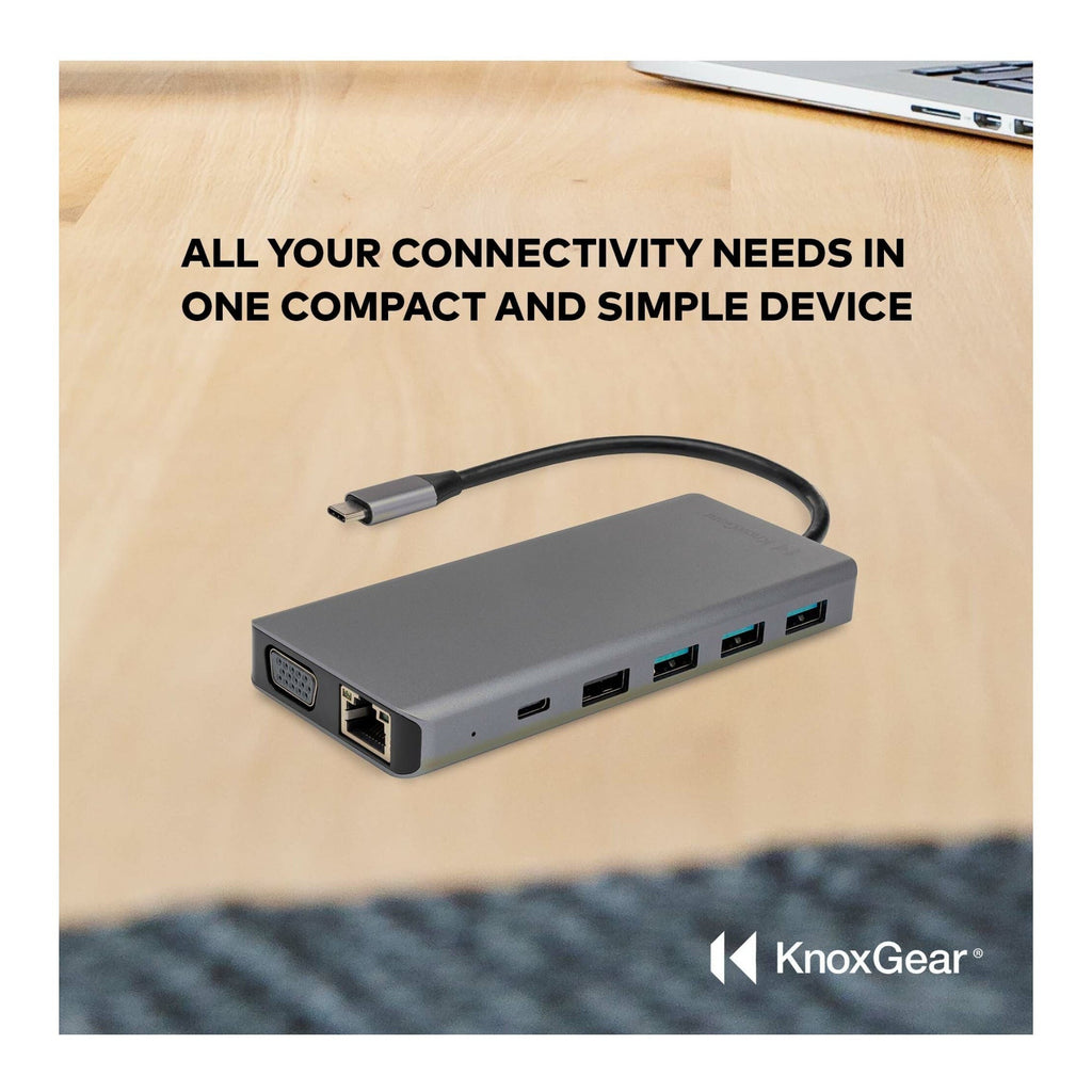 Knox Gear Kernel 13-in-1 USB-C PD Multiple Display Charging Port Hub