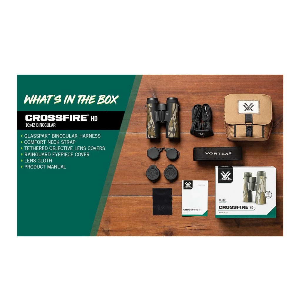 Vortex Crossfire HD 10x42 Binoculars Mossy Oak Bottomland