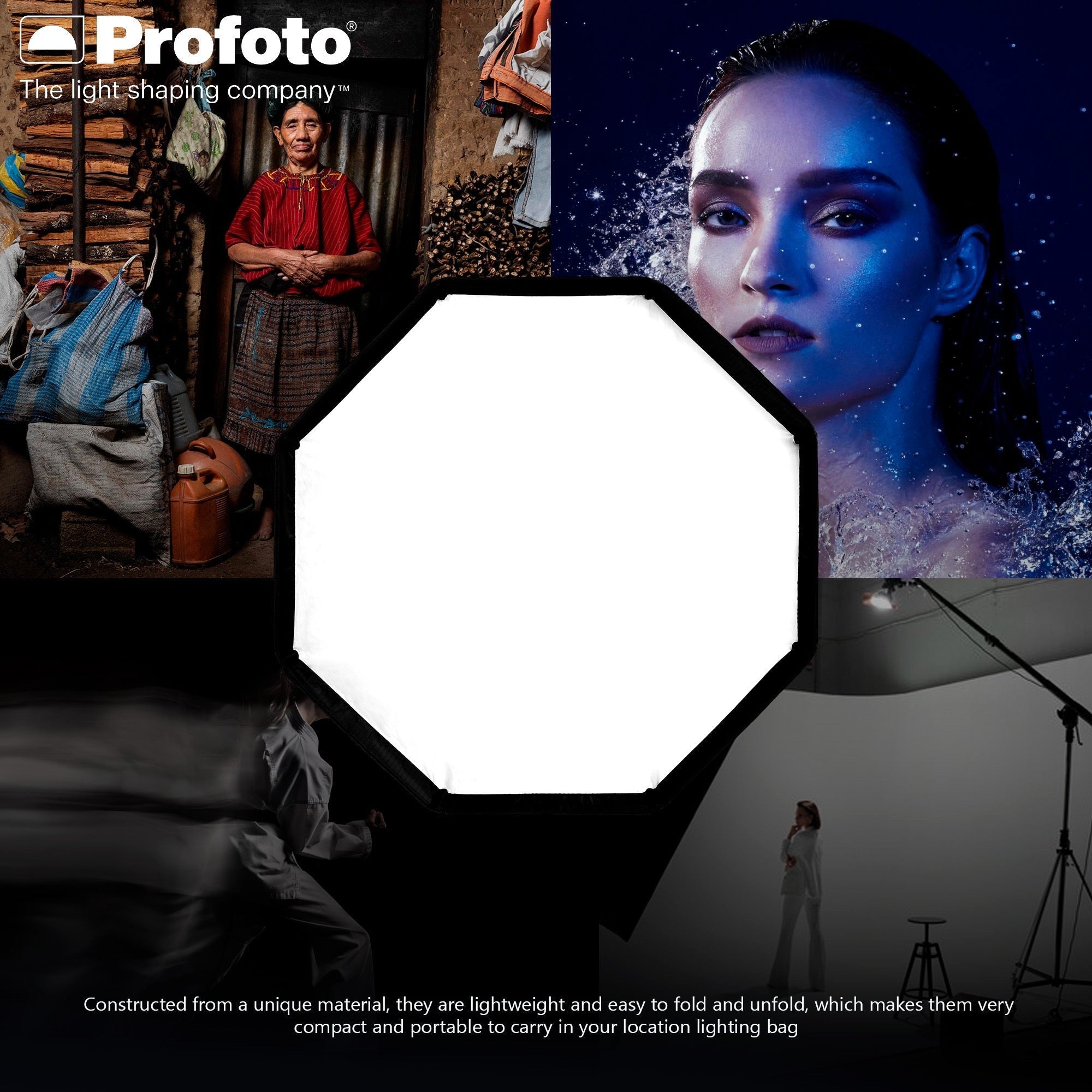 Profoto L600D LED Light 600W Flicker-Free Light with Softbox 3 ft. Octa Silver