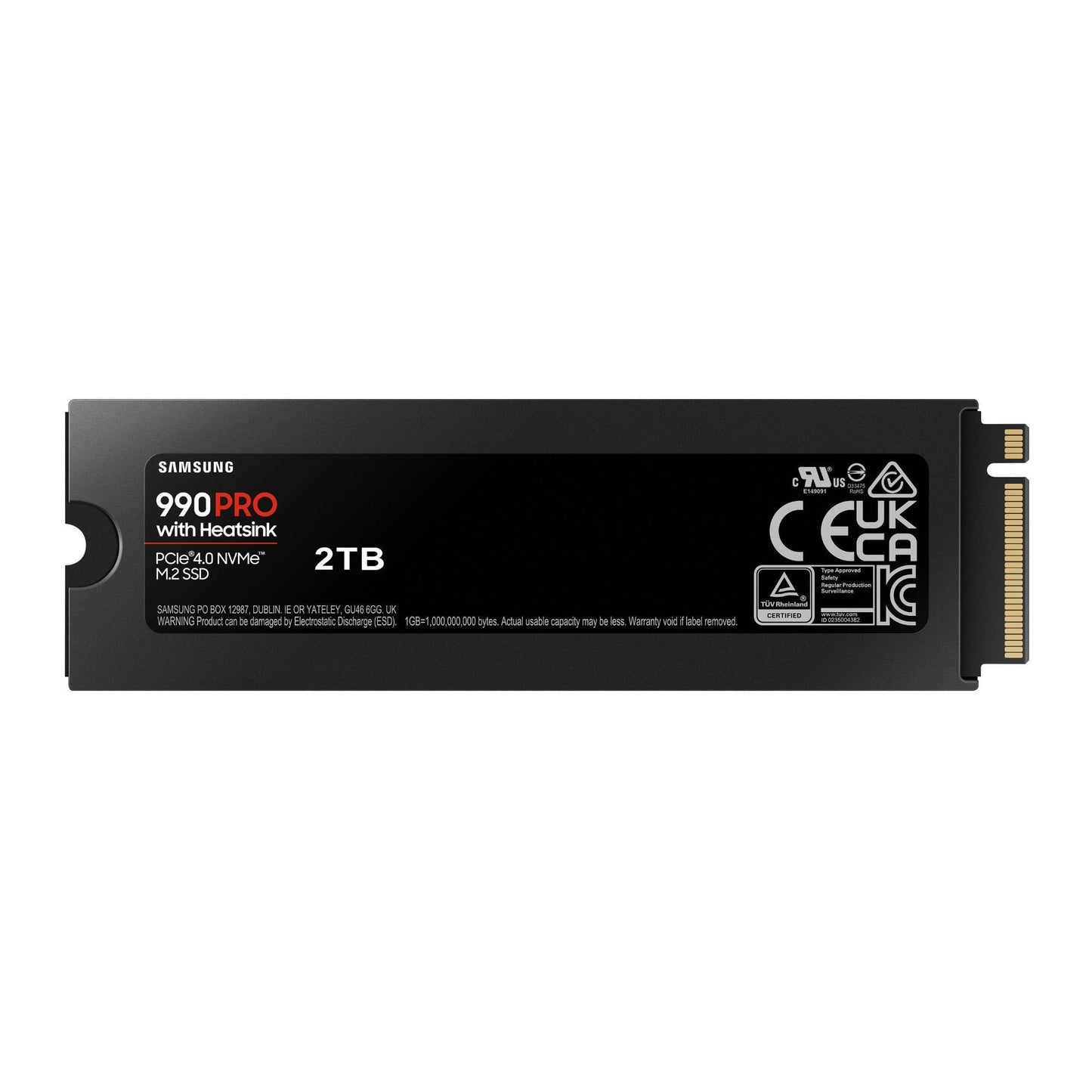 Samsung 2TB 990 PRO PCIe 4.0 x4 M.2 Internal SSD with Heatsink